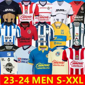 Xolos Tijuana 23 24 Club America Soccer Jersey 2023 2024 Atlas FC Naul Tigres Third Chivas Guadalajara Kids Kit Unam Leon Camisas de Futebol Men Top Chirts Cruz Azul