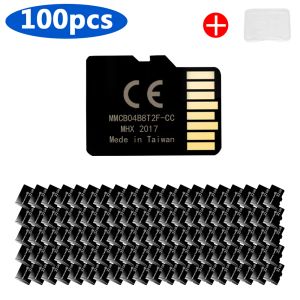 Kort 100 st/Lot Memory Card 64 GB 32 GB 16GB 8GB Flash Memory Class 10 High Speed ​​TF SD Card för smartphone/PC/Camera Business Gift