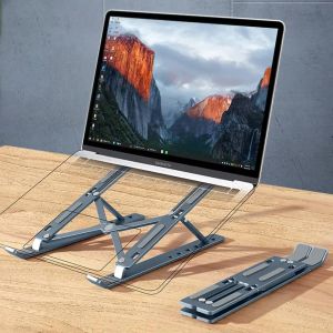 Stands Foldable Aluminum Alloy Laptop Stand with AntiSkid Mat and Ergonomic Design for EyeLevel Viewing and Heat Dissipation