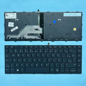 Klawiatury 430 G5 Brazylijska klawiatura dla HP Probook 430 G5 440 G5 445 G5 640 G4 640 G5 645 G4 645 G5 SG8771040A SN6165BL X8B BAKLIT BRIL BRIT BR