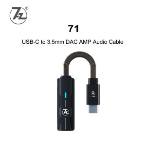 アンプ7Hzセブンハーツ71 USB DAC AMP USBCから3.5mmオーディオケーブルヘッドフォンアンプPCM384 DSD128 Audirect