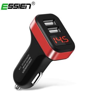 LED Car Charger Charger Fast Charger USB For iPhone X 8 7 Plus الشحن لمحول شحن سيارة الهاتف المحمول لـ Samsung S8 S92365280