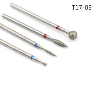 Zestaw wiertarki paznokci 4PCS Profesjonalne elektryczne frezowanie frezarki Bit Ball Metal Metal Brush Manicure Akcesoria narzędzia