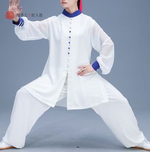 Unisex toppkvalitet Anpassa SummersPring Taiji Martial Arts Kungfu kläder Tai Chi Qigong Performance Suits Wushu Uniforms
