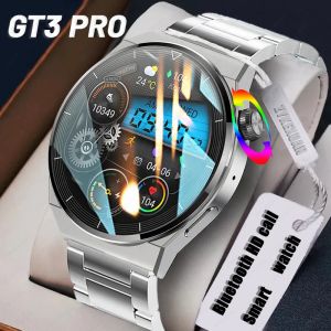 Watches 2023 Akıllı İzleme GT3 Pro Men's Watches HD Büyük Ekran Sesli Ses Arayan Sağlık Sporları Fitness Tracker Su Geçirmez Akıllı Saat