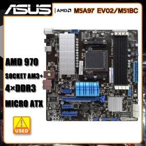 マザーボードソケットAM3+マザーボードASUS M5A97 EV02/M51BCマザーボードAMD 970 DDR3 32GB PCIE 2.0 SATA III USB3.0 ATX