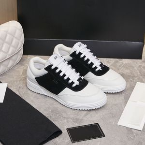 Designer Sneakers Oversized Casual Shoes White Black Leather Luxury Velvet Suede Womens Espadrilles Trainers women Flats Lace Up Platform W517 04