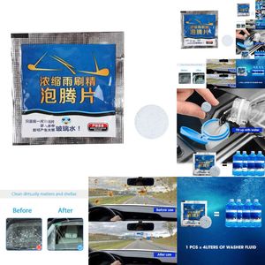 New Solid Soap Piece Wiperfine Ultra Concentrated Glass Water Effervescent Tablets Windshield Cleaner Car Vehicles