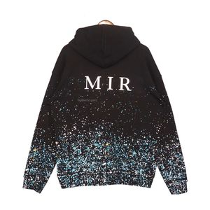 Mens Designer Starry Sky Splash Ink Letter Print High Street Par Huvtröja Trend Casual Oversize 22SS Hoodies M-XXL Loose Sweatshirts