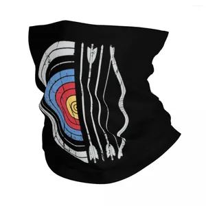 Sciarpe tiro con l'arco target arco e freccia archer bandana cover cover balaclavas avvolgono sciarpa a fascia per la fascia multiuso per uomini donne antivento