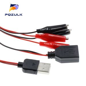 USB timsah klipsleri Timsah tel erkek/dişi - usb test cihazı dedektörü dc voltaj ölçer ampermetre kapasite güç ölçer monitörü
