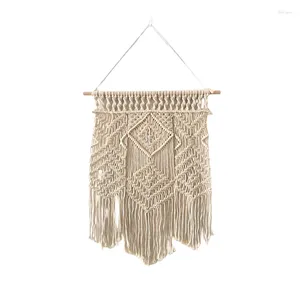 Tappeti tappeti bohémien fatte a mano a mano sospesa in tessuto intrecciata porta portatrice per porte della porta macrame decorazione per la casa