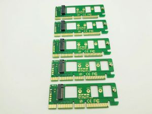 カード5PCS NGFF M.2 NVME AHCI SSDからPCIE PCI Express 3.0 X4 X16アダプターRISERカードM XP941 SM951 PM951 A110 M2 SSD用のキーコネクタ