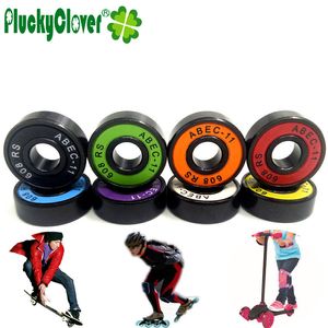 8pcs Schnelles Skateboard mit 608-2RS Doppel-Rocker-Lagern für Kick Stunt Scooter Longboard Downhill Kinder Drift Board Waveboard