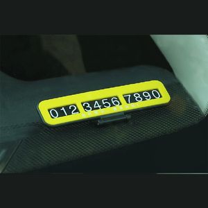 Car Temporary Parking Card Phone Number Card Plate Telephone Number Car Park Stop Automobile Accessories Car-styling 14x3.5cm