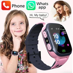 Zegarki 2023 Nowe dzieci smartwatch Zadzwoń do dzieci dla dzieci GPS SOS Waterproof Waterproof zegar smartwatch SIM Karta Lokalizacja Lokalizacja