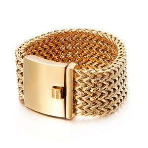 30MM Heavy Punk Men Women Fashion CIKE CHAIN Bracelet Jewelry Hiphop Gold SIlver Black boys 316L Titanium Stainless Steel Biker Me232t