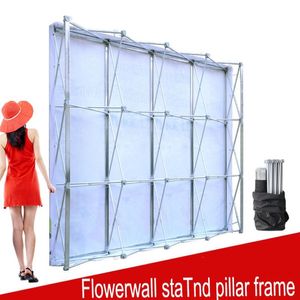 Aluminium Flower Wall Folding Stand Frame For Wedding Backdrops Straight Banner Exhibition Display Stand Trade Advertising Show2612