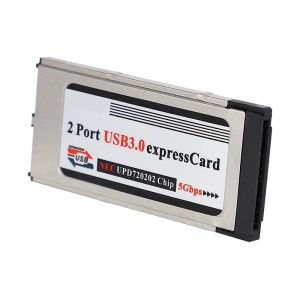 Cards HighSpeed Dual 2 Port USB 3.0 Card 34mm Slot Card PCMCIA Converter Adapter for Laptop Notebook