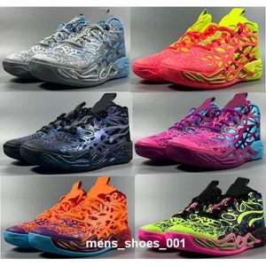 Lamelo Ball Mens Sapatos de basquete feminino Blue MB 4 MB0,4 MB4 FOAM MELO ZAPATILLAS LAMELOS RICK Y MORTY 2024 MAN MULHER MODA