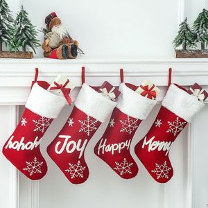 Calze di Natale 1pcs, calze di Natale sacchetto regalo per sacchetto per la custodia ciondolo dell'albero di Natale per la festa di Natale Ornamento dell'albero di Natale