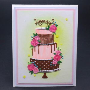 Yiniise Metal Taking Dies per lo scrapbooking Stencils Birthday Cake Paper Abbum Cards che producono stampo per taglieri in rilievo in rilievo