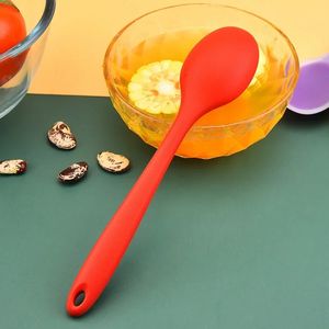 8 Colors Silicone Spoon Heat Resistant Easy To Clean Non-stick Rice Spoons High Temperature Spoon Tableware Utensil Kitchen Toolfor non-stick rice spoon