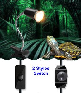 220V Reptile Ceramic Heat UVB/UVA Bulb Lamp Holder Aquarium Lighting Lamp Clip Holder For Fish Tank Turtle Lizard Habitat