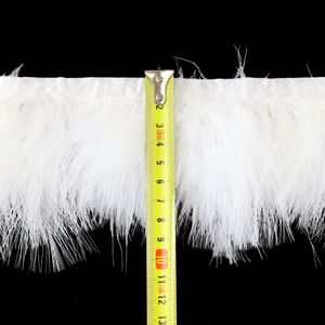 NUOVI 10 metri/confezione Marabou Feather Tims Natural Turchia Marabou Fringe Fringe Fringe Disposti Decorative Abbigliamento Plumo Doludo