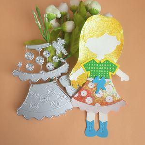 New boy and girl body hairstyle clothes suit cutting dies DIY scrapbook, embossed card making, photo album decoration, handmade