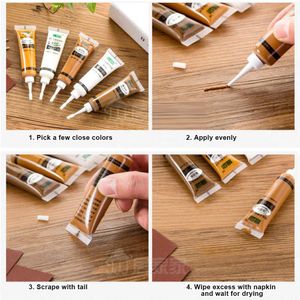 Solid Wooden Furniture Repair Paint Refinishing Paste Wooden Floor Furniture Scratch Fast Remover Repair Paint