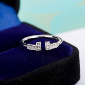 S925 Silver Open Ring mit Diamond for Women Engagement Hochzeit Schmuckgeschenk mit Velet Bag PS37632435