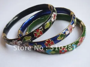 Pulseira 36 peça/lote com mangueira de moda de design de flores pulveiras cloisonne