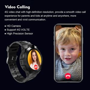 4G Kids Akıllı İzleme Telefon LBS WiFi GPS SOS Çocuk Konumlandırma Tracker Su Geçirmez Kamera Video Arama Uzak Monitör SIM KART LT32