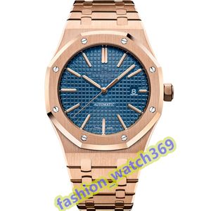 N8 Factory Luxury High Quality Watch 41mm 15400 15400ST.OO.1220ST.03 Blue Dial Stainless Steel Mechanical Transparent Automatic Mens Watches