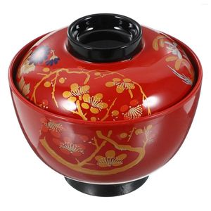 Dinnerware Sets Soup Bowl Exquisite Rice Bowls Container Lidded Serving Melamine Japanese Sushi