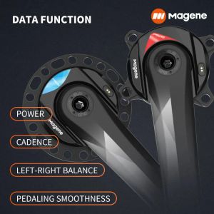 Magene P505 Power Meter Spider-Based Road Bike 110BCD Oval 4 5 Arm Chainring for Bicycle 8-Bolt Crankset Cadence ANT Computer