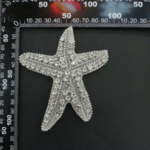 New Handmade Beaded Patch Color Diamond Starfish Applique A Large Number Of Spot Clothing Accessories Jewelry Patch Stickers DIY