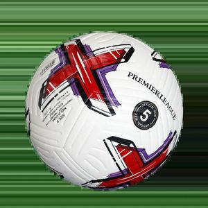 Ball Soccer Dimensioni ufficiali 5 a tre strati indossare rsistant durevole morbido puco in pelle di calcio senza soluzione di continuità del gruppo di alleni per la squadra di football 240407
