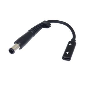 USB Type C PD Power Adapter Converter DC Plug Connector Cable Cord 7.4x5.0 mm med PIN Jack för HP -bärbar datorladdare