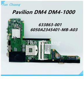 Anakart 633863001 HP Pavilion DM4 DM4 DM41000 Dizüstü Bilgisayar Anakart 6050A2345401MBA03 Ana Kurulu HM55 UMA DDR3