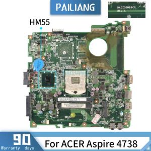 MotherBoard MBR9Y0600 PARA ACER ASPIRE 4738 DA0ZQ9MB6C0 HM55 Laptop da placa principal testada OK