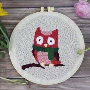 Arts Ornament DIY Crafts Handmade Needle Thread Embroidery Hoop Cross Stitch Kit Needle Punch Flower Embroidery