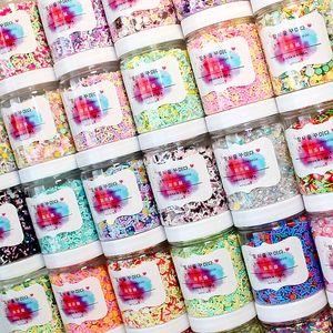 150 ml/Box gemischte Perle Strassfruchtscheiben Polymerton Streusel für Handwerk DIY Machen Sie Schleimfüllungsmaterialzubehör