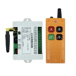 Radio 433M NDustrial DC 12V 24V 36V 4CH RF Wireless Remote Control Switch Radiomottagare med 202000 m långdistansfjärrkontroller