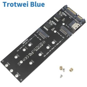 Kort SFF8654 till M.2 NVME -adapter 22Pin SATA till M2 SATA SSD -adapter M.2 SFF 8654 Expansionskort för PC Desktop Mainboard