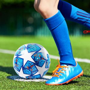 1PC Soccer Balls Standard Size 5 Premier Goal Team Match PVC Sömlös boll utomhus Sports Training League Football 240407