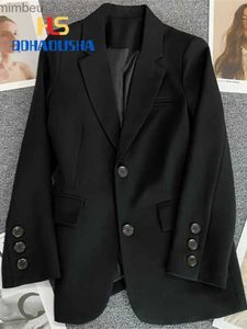 Frauenanzüge Blazer Frauenjacke neu in koreanischer Mode kleiner Anzug Top brauner Anzug Mantel Kleidung Lose Temperament Slim Blazer für Frauen C240410