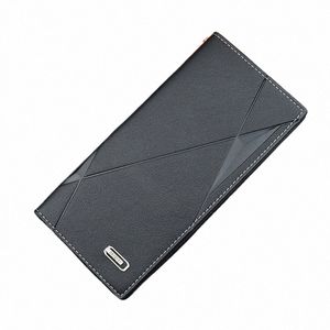 new Men Wallets Male PU Leather Purses Bifold Slim Card Holders High Quality Lg Purse Portable Multi-card Positi Mey Bag 95TS#