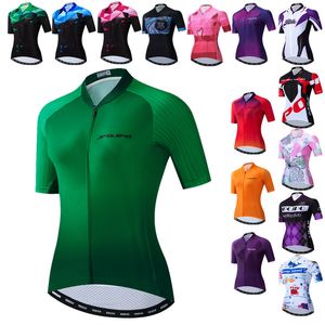 Weimostar Green Cycling Jersey Women Summer Team Cycling Clothing Ladies Bicycle Shirt Short Sleeve Mtb Bike Jersey Topps Maillot